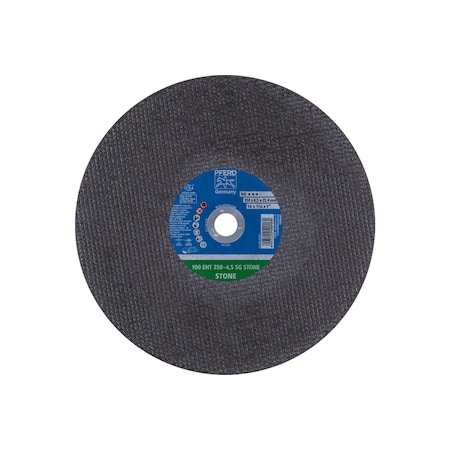 Pferd Abrasive Cut-Off Wheel, Type 1, 14 in Dia, 3/16 in Thick, 1 in Arbor Hole Size, Silicon Carbide 64238
